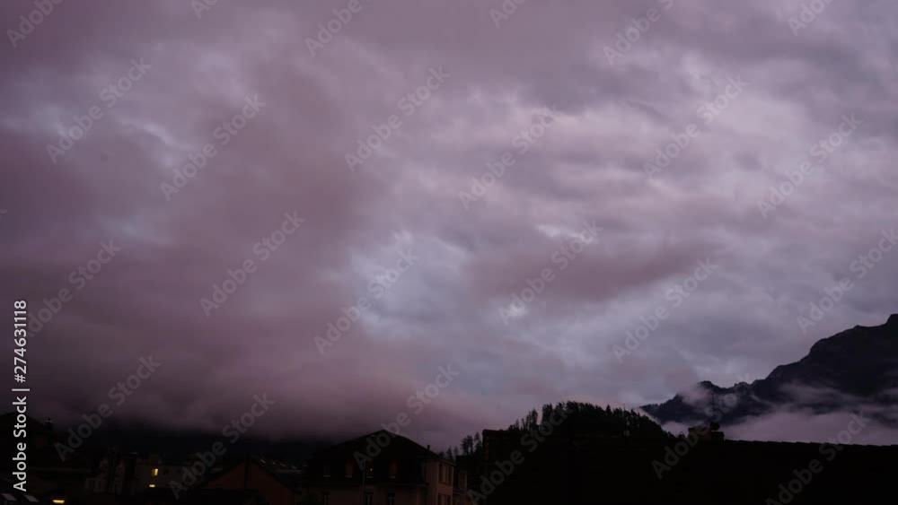 Abendgewitter bei Interlaken