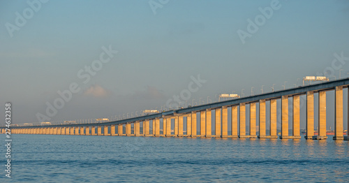 The Rio-Niterói Bridge at Guanabara Bay, Rio de Janeiro, Brazil