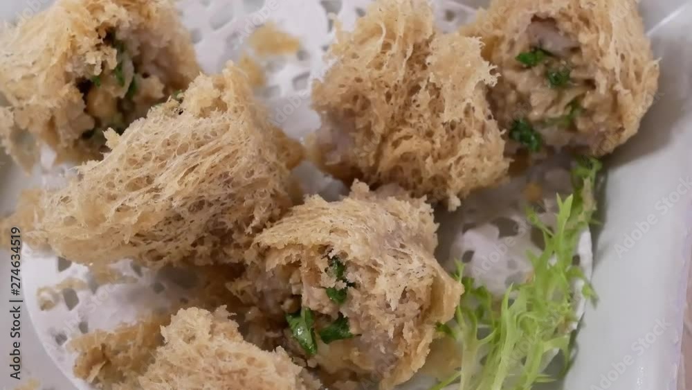 Motion of dim sum on table inside Chinese restaurant with 4k resolution. Motion of dim sum on table inside Chinese restaurant with 4k resolution.