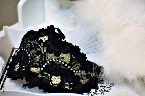 A black mask for the party