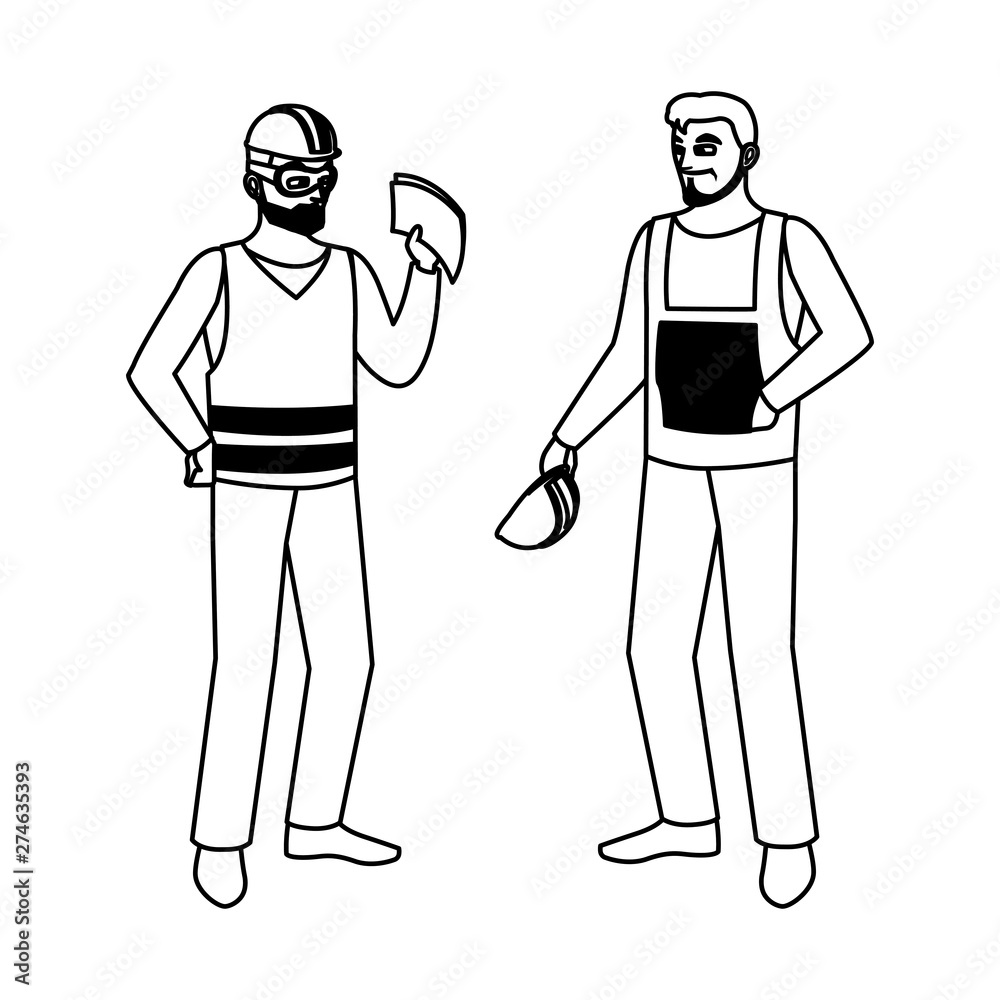male builders constructors workers characters male builders constructors workers characters