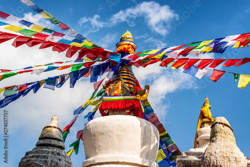 Thrangu Tashi Yangtse Monastery complex called Namo Buddha monastery in Nepal photo