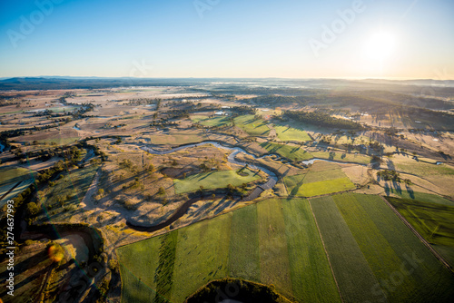 Wallpaper Mural Farmland Outback Hot Air Ballooning Aerial View Torontodigital.ca