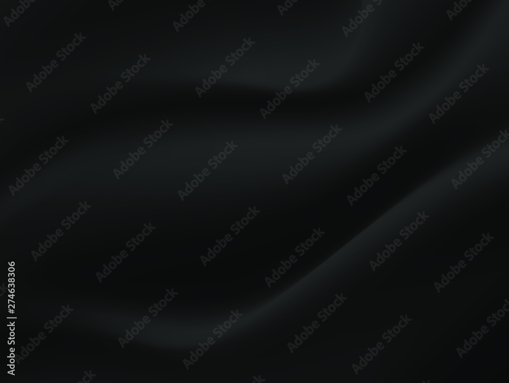 Abstract texture Background. Black Satin Silk. Cloth Fabric Textile with Wavy Folds. Abstract texture Background. Black Satin Silk. Cloth Fabric Textile with Wavy Folds.