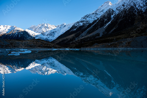 New Zealand Alps Glacier Mountains
