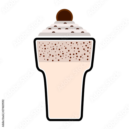 Isolated frappe icon over a white background - Vector
