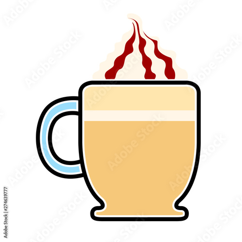 Isolated frappe icon over a white background - Vector