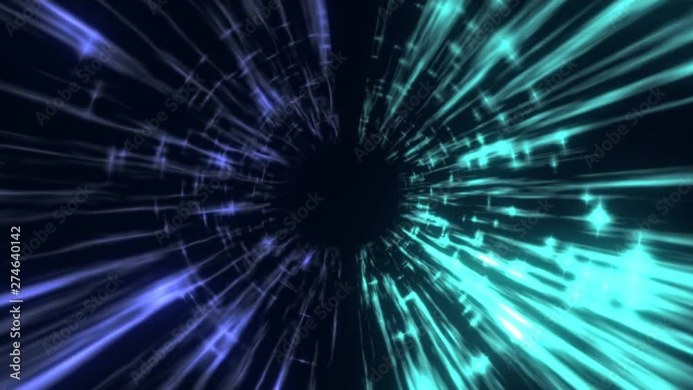 The travel through a blue wormhole filled with star. Warp in science black hole vortex hyperspace tunnel. The travel through a blue wormhole filled with star. Warp in science black hole vortex hyperspace tunnel.