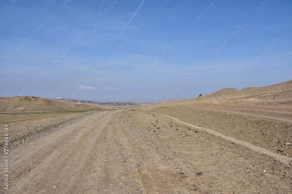 Road to David Gareja Monastery Facing West