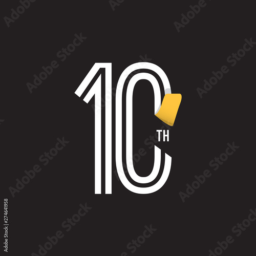10 Year Anniversary Celebration Vector Template Design Illustration