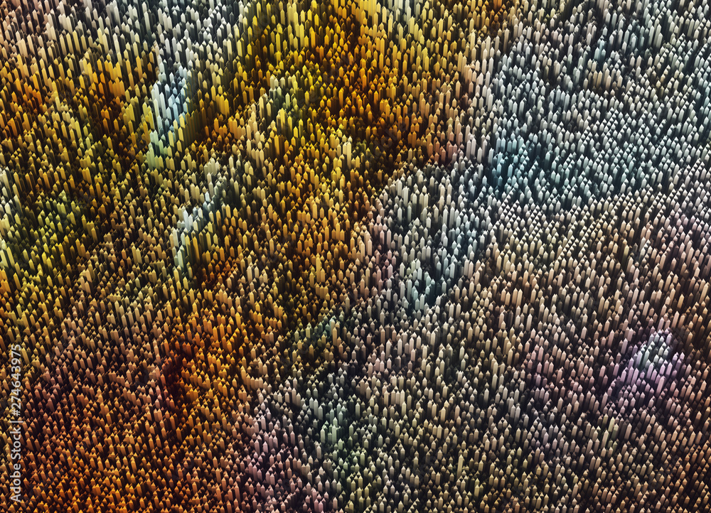 Beautiful 3D graphics, 3D synthetic solid graphics, mountains Beautiful 3D graphics, 3D synthetic solid graphics, mountains