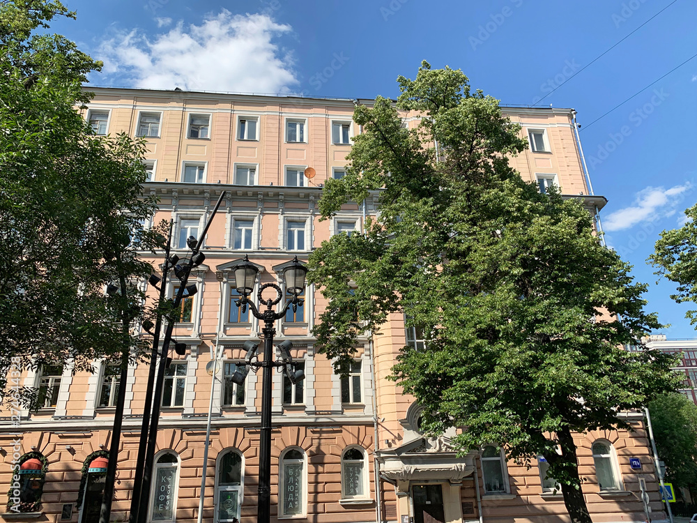 Russia, Moscow, Petrovsky Boulevard, 17/1. The apartment house of a wine merchant Depre (1902, architect R. I. Klein), now is residential building