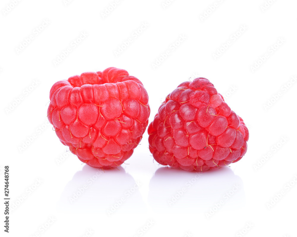 raspberry isolated on white background raspberry isolated on white background