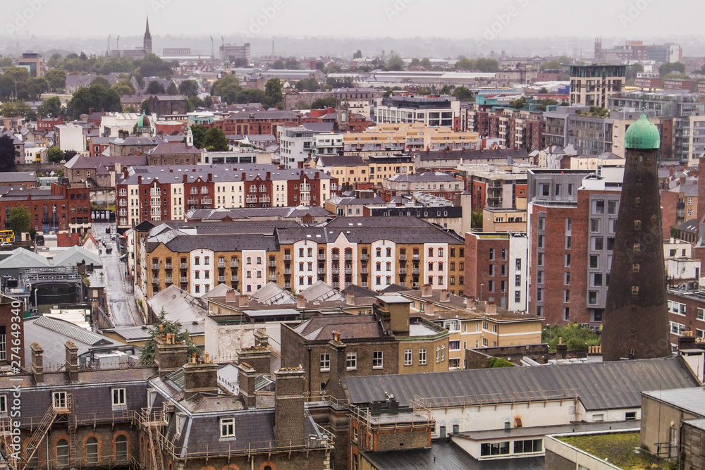 アイルランドの首都ダブリン  landscape of  Irish capital Dublin