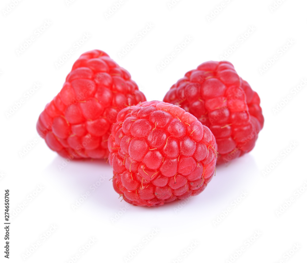 raspberry isolated on white background raspberry isolated on white background