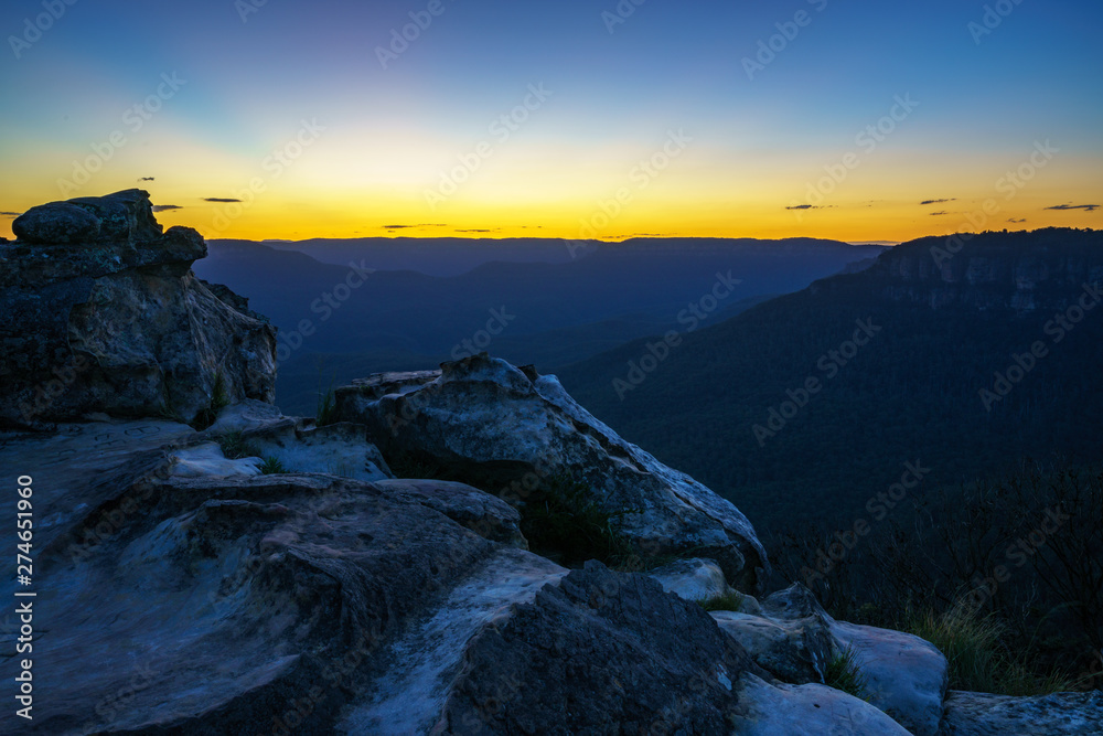 afterglow at lincolns rock, blue mountains, australia 4
