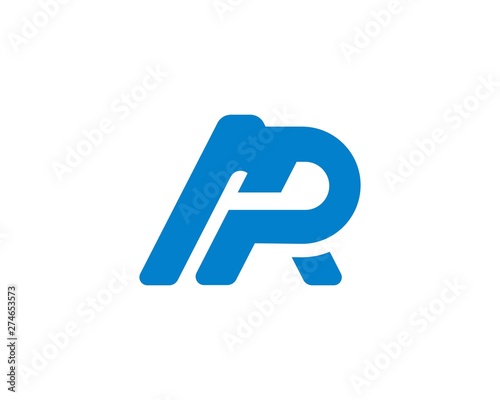 AP, PA, initial logotype creative template design