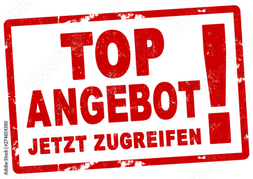 nlsb589 NewLongStampBanner nlsb - german banner (deutsch) - Top Angebot, jetzt zugreifen! - Stempel - einfach / rot / Druckvorlage - DIN A2, A3, A4 - new-version - xxl g7898 photo