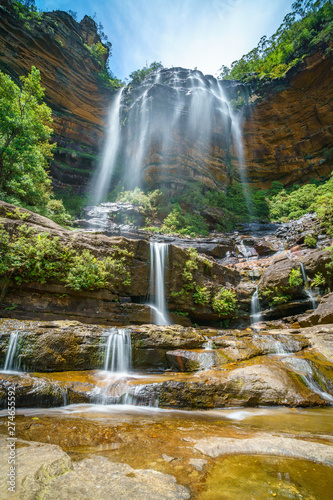 beautiful waterfalls  wentworth falls  blue mountains  australia 32