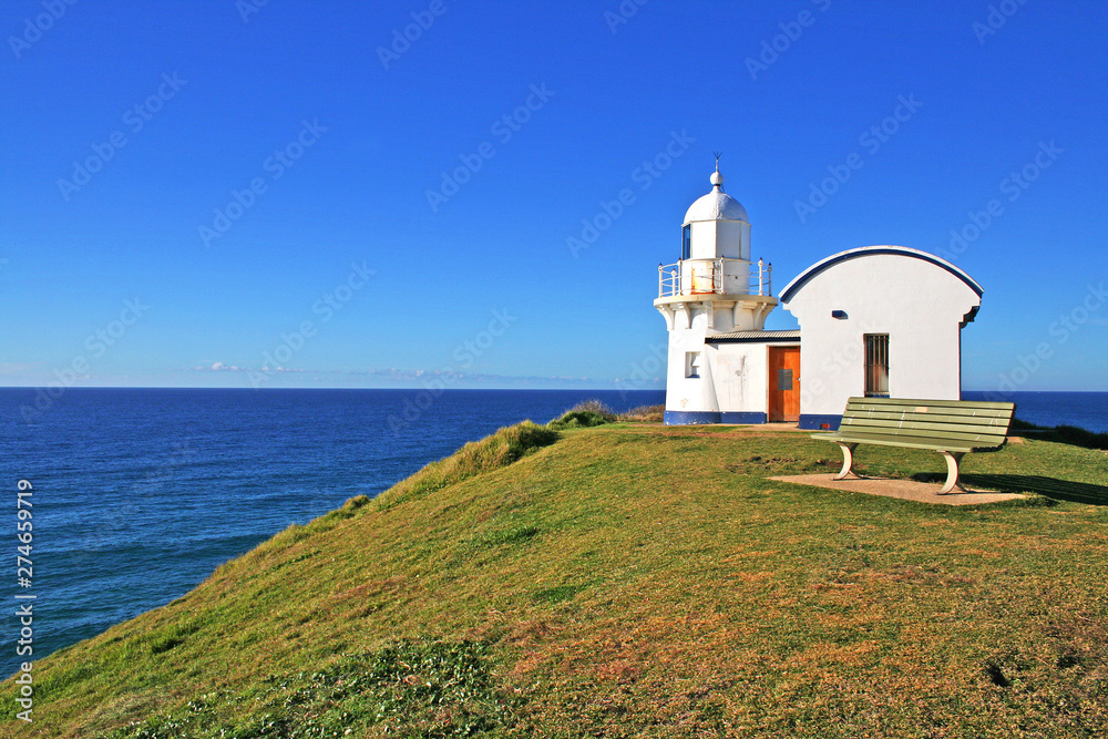 Lighthouse at Flynn's beach. Port Macquarie. Australia.