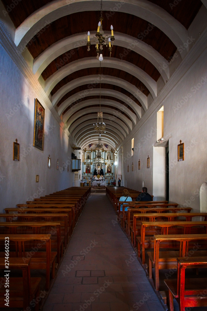 Cachi's Church interior, Salta, Argentina