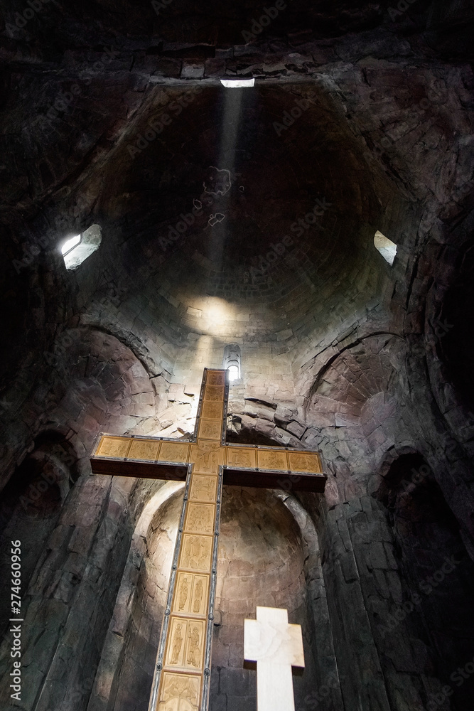 cross in Dschwari church in mzcheta