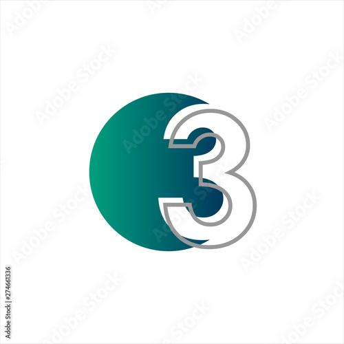 3 years anniversary celebration vector template design illustration
