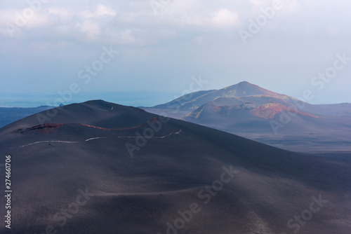Viewing the Earth from the air, aerial photography, aerial pictures, Kamchatka Peninsula, volcanic landscape, Russian national park, volcanic landscape, wild nature