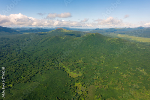 Viewing the Earth from the air, aerial photography, aerial pictures, Kamchatka Peninsula, volcanic landscape, Russian National Park, World Natural Heritage, Wild Nature © zhuxiaophotography