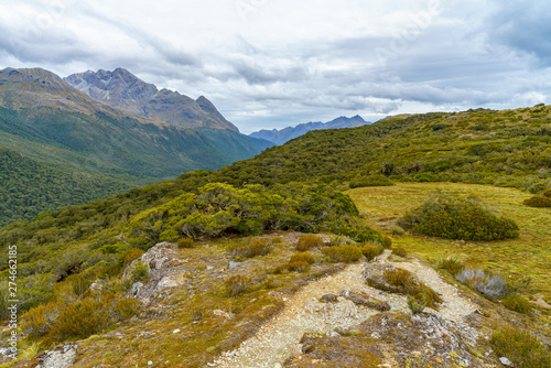 hiking the path, key summit track, southern alps, new zealand 9