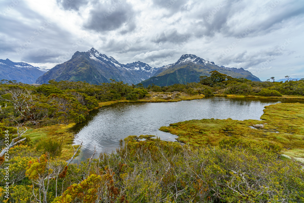 lakes on key summit track, southern alps, new zealand 6