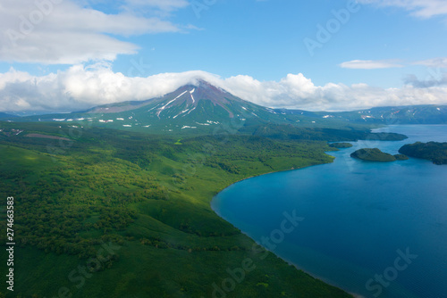 Qiandao Lake，Viewing the Earth from the air, aerial photography, aerial pictures, Kamchatka Peninsula, volcanic landscape, Russian National Park, World Natural Heritage, Wild Nature