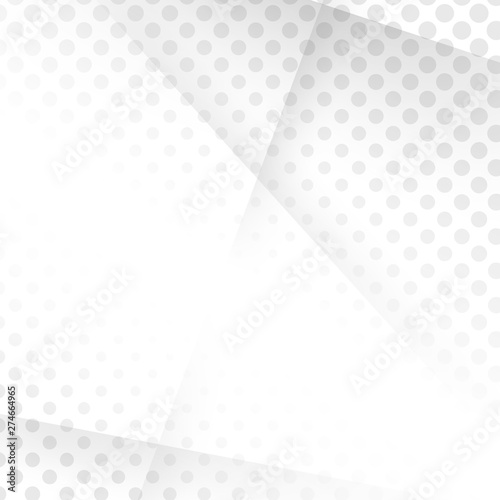 design white light & grey geometric background halftone style. vector EPS10