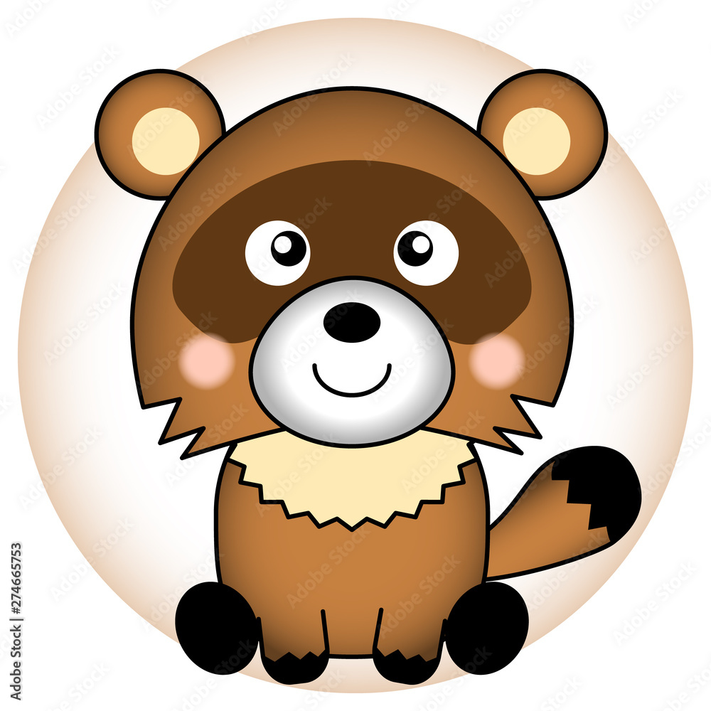 たぬきのイラスト Stock ベクター Adobe Stock