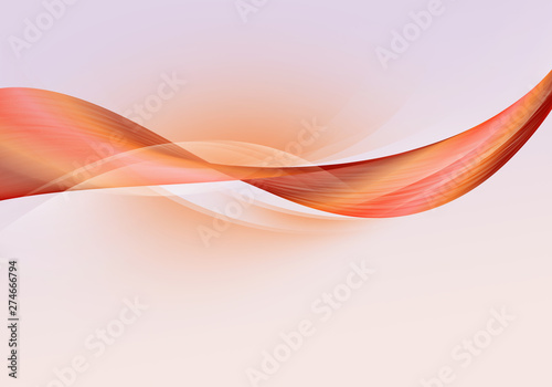 Abstract background waves. White, orange and grey abstract background for business card or wallpaper