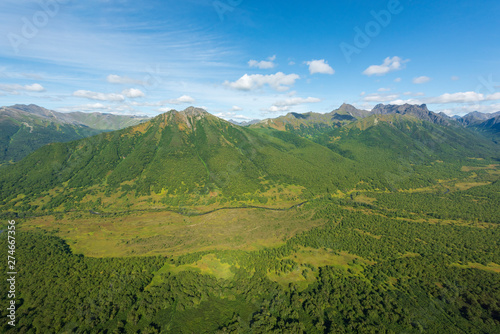 Viewing the Earth from the air  aerial photography  aerial pictures  Kamchatka Peninsula  volcanic landscape  Russian National Park  World Natural Heritage  Wild Nature