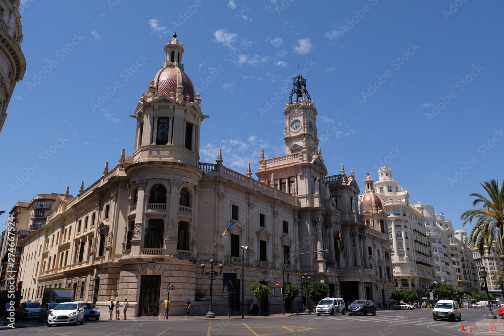 Hôtel de ville de Valence en Espagne