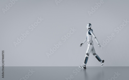 Robot walking full body