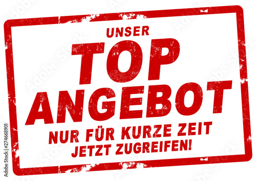 nlsb591 NewLongStampBanner nlsb - german banner (deutsch) - Unser Top Angebot, nur für kurze Zeit - jetzt zugreifen! - Stempel - einfach / rot / Druckvorlage - DIN A2, A3, A4 - new-version - xxl g7900 photo