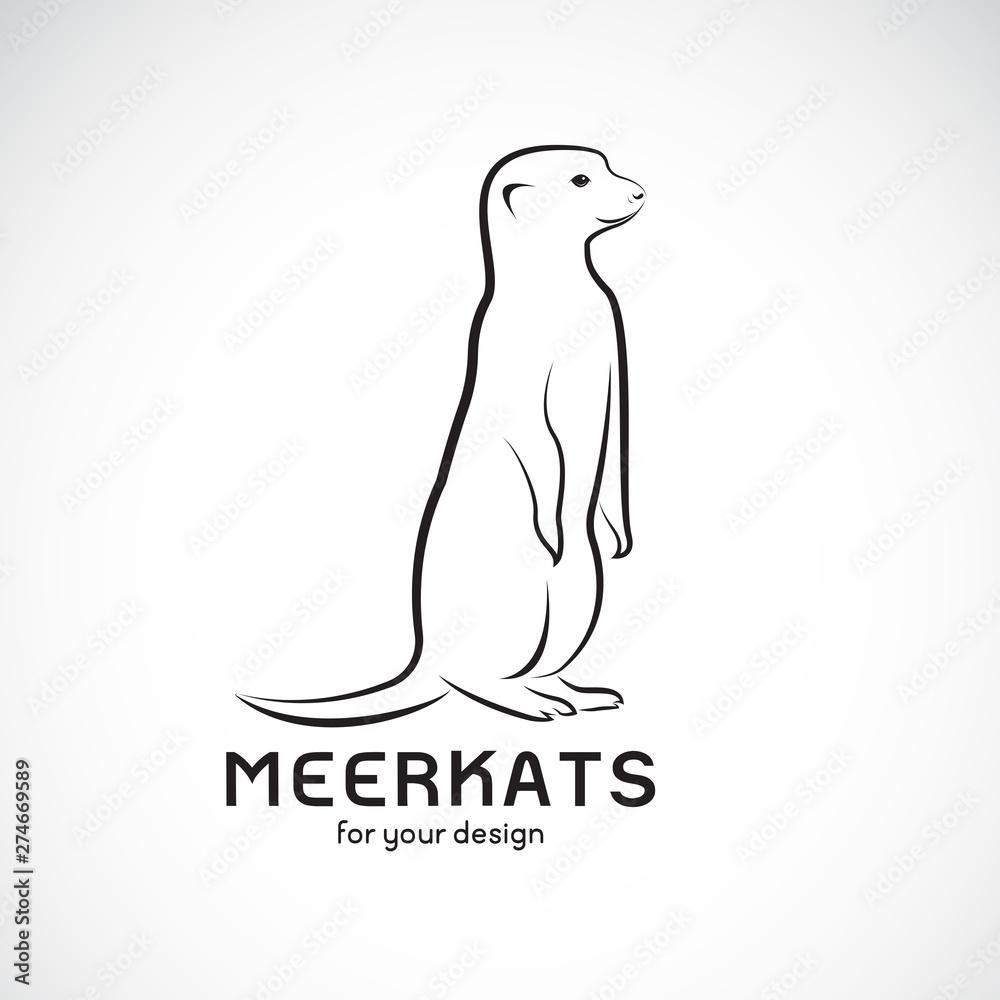 Vector of meerkats design on white background. Wild Animals. Meerkats logo or icon. Easy editable layered vector illustration. Vector of meerkats design on white background. Wild Animals. Meerkats logo or icon. Easy editable layered vector illustration.