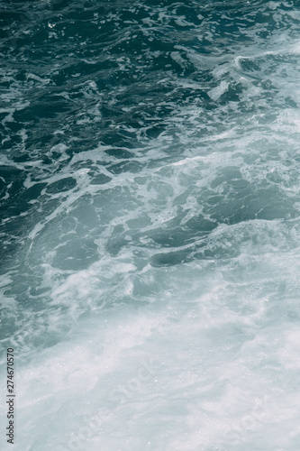  Blue abstract backgrounds and waves. Texture of sea water and rocky coast.