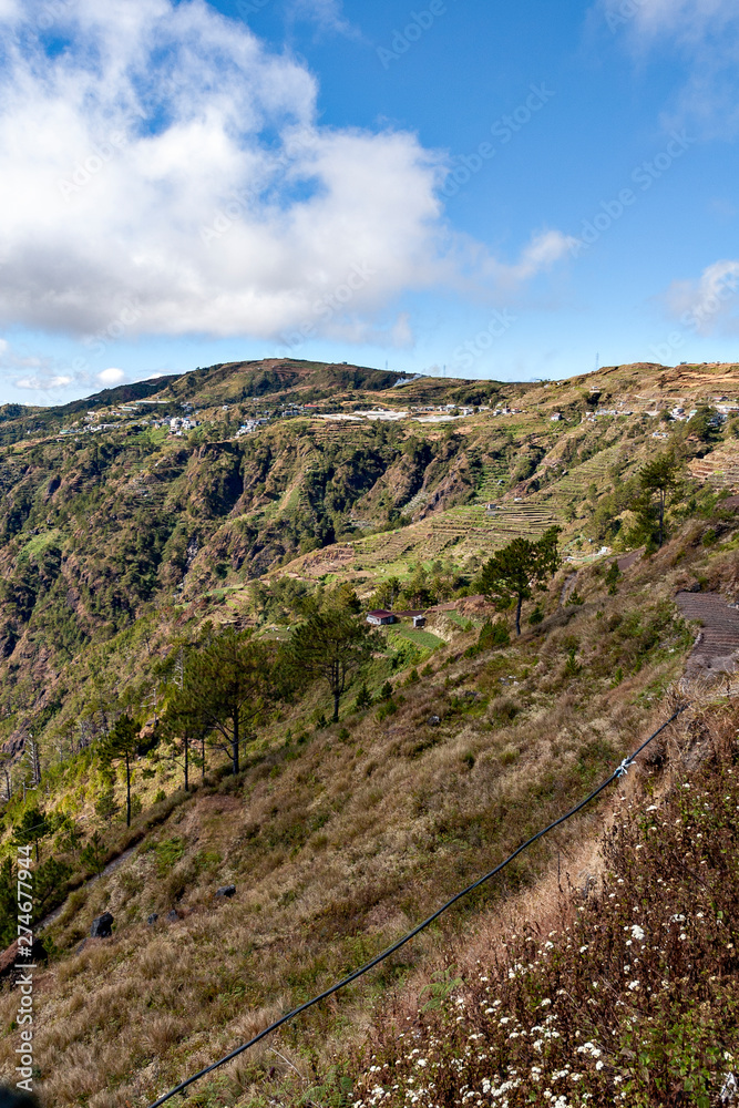 Terraced fields in the mountain area in Luzon island in the Philippines Terraced fields in the mountain area in Luzon island in the Philippines