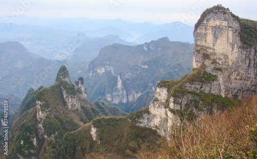 Zhangjiajie National Park, China. Avatar mountains photo