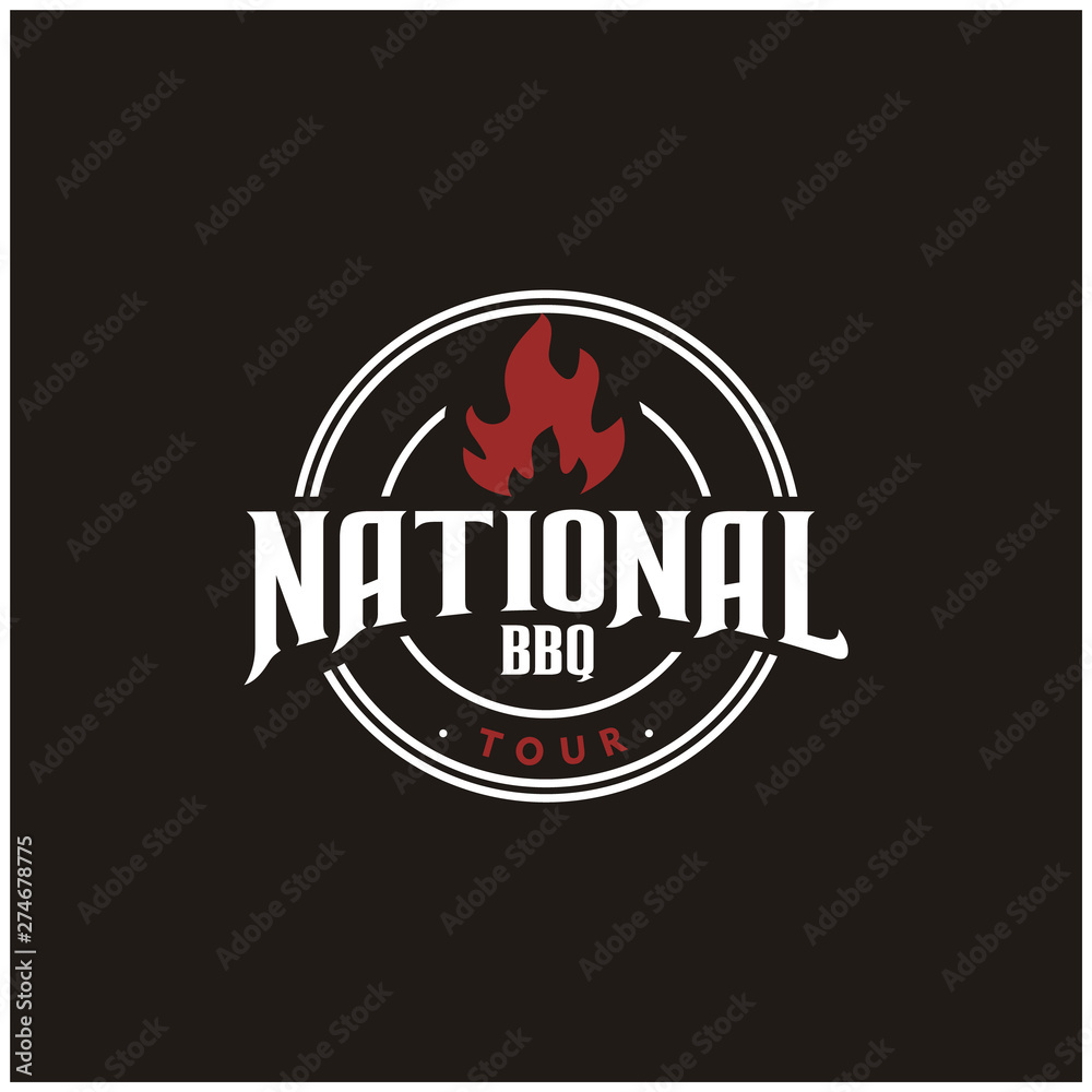 National Barbeque Logo Design Inspiration