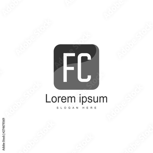 Initial FC logo template with modern frame. Minimalist FC letter logo vector illustration Free Download Initial FC logo template with modern frame. Minimalist FC letter logo vector illustration - GFXLoad