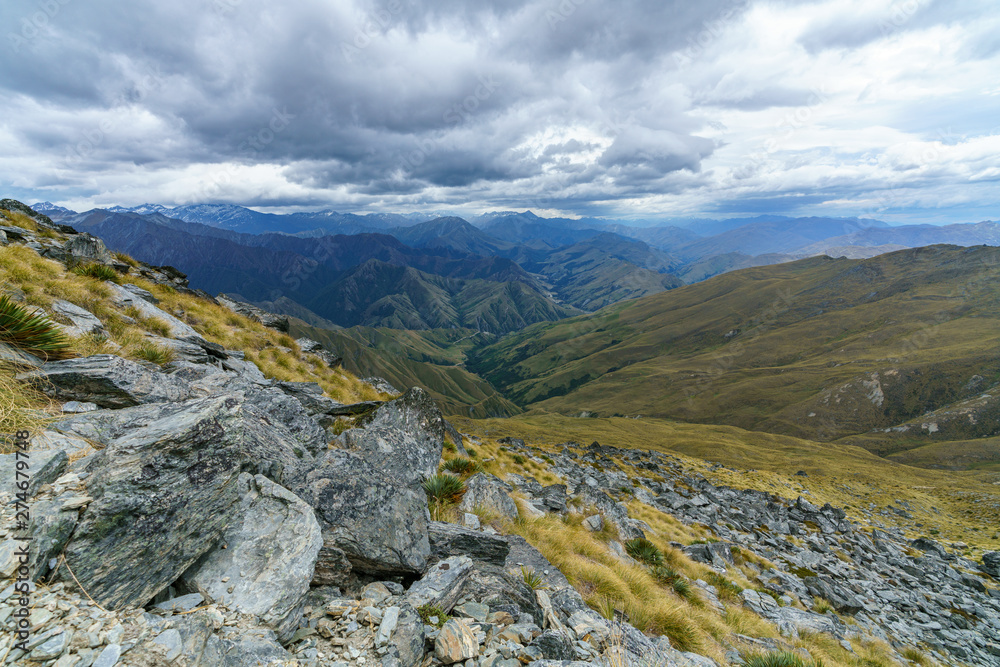 hiking the ben lomond track in the mountains at queenstown, otago, new zealand 12