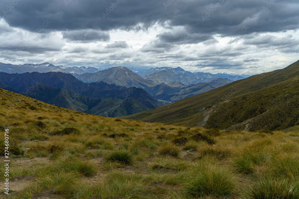 hiking the ben lomond track in the mountains at queenstown, otago, new zealand 36