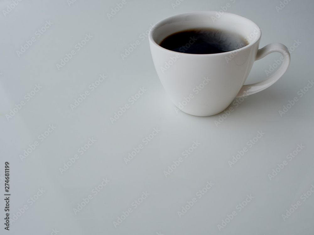 Cup Coffee Isolated on white background.