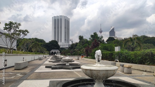 Kuala Lumpur, Malaysia - Dataran Merdeka building. View from square of National Mosque