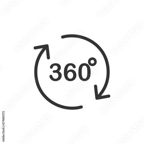 Angel 360 degree icon template black color editable. Angel 360 degree symbol Flat vector sign isolated on white background. Simple logo vector illustration for graphic and web design.